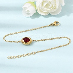 304 Stainless Steel & Cubic Zirconia Stud Earrings & Pendant Necklaces & Link Bracelets Sets&nbsp;SA-CBADCF0-02G