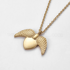 304 Stainless Steel Pendant Necklaces&nbsp;NJEW-E141-35