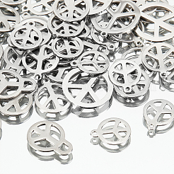 80Pcs 4 Style 201 Stainless Steel Pendants&nbsp;STAS-AR0001-31