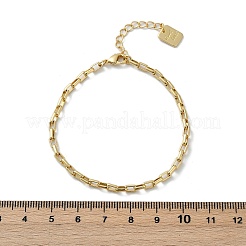 Brass Box Chain Bracelets&nbsp;BJEW-H537-03G