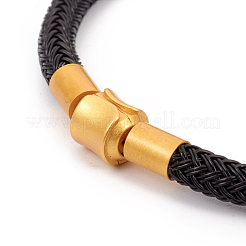 Braided Stainless Steel Wire European Style Bracelets Making&nbsp;MAK-G014-01G-A