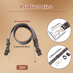 1Pc PU Leather Bag Handles&nbsp;DIY-CL0001-01B