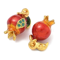 Alloy Enamel Fruit Pendants&nbsp;ENAM-B037-11G-01