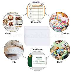 12Pcs Transparent Plastic Name Card Holders&nbsp;AJEW-FH0009-08A