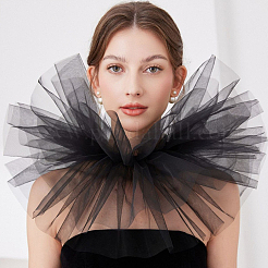 Detachable Lady's Gauze Fake Collar&nbsp;AJEW-WH20042-90A
