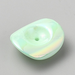 UV Plated Opaque Acrylic Beads&nbsp;OACR-WH20021-002E