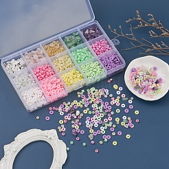 15 Style Handmade Polymer Clay Beads&nbsp;CLAY-YW0001-35