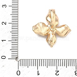 Flower Brass Micro Pave Cubic Zirconia Enhancer Shortener Bails&nbsp;KK-F934-07C-G