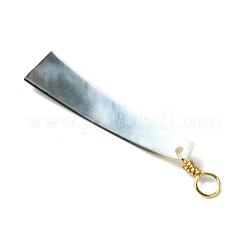 Natural Black Lip Shell Pendants&nbsp;PALLOY-JF03334