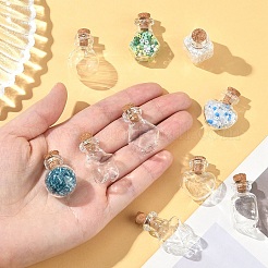 10Pcs 5 Styles Clear Glass Bottle for Bead Containers&nbsp;AJEW-YW0001-47