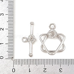 Brass Toggle Clasps&nbsp;KK-G548-42P-01