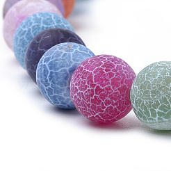 Natural Weathered Agate Beads Strands&nbsp;G-S259-05J-10mm