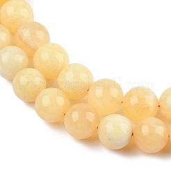 Natural Yellow Calcite Beads Strands&nbsp;G-C251-A01-12mm