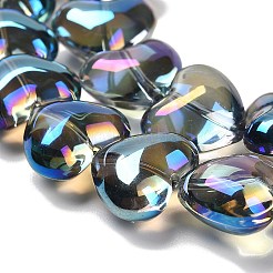 Electroplate UV Plating Glass Beads Strands&nbsp;EGLA-B008-01A-FR03