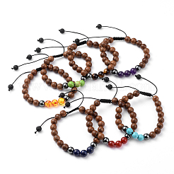 Adjustable Nylon Cord Braided Bead Bracelets&nbsp;BJEW-JB04776