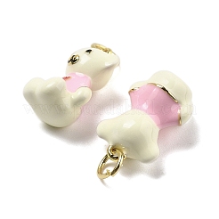 Brass Enamel Pendants&nbsp;KK-U060-29G