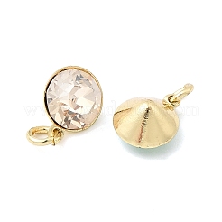 Brass Glass Pendants&nbsp;KK-K375-25G