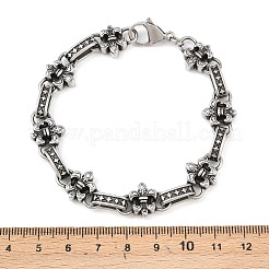 304 Stainless Steel Link Chain Bracelets&nbsp;BJEW-D379-01AS
