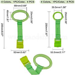 8Pcs 8 Style Plastic Play Bed Pull Ring&nbsp;AJEW-FH0001-94