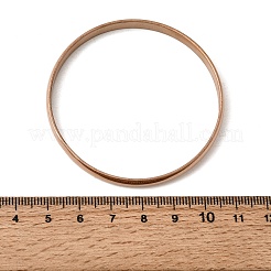 304 Stainless Steel Plain Bangles for Women Men&nbsp;BJEW-Z167-01M-01