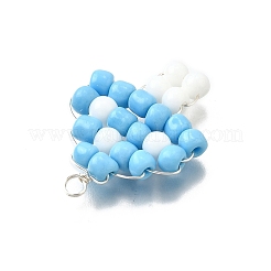 Glass Seed Bead Pendants&nbsp;PALLOY-TA00278