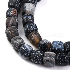 Natural Weathered Agate Beads Strands&nbsp;G-G177-E19-04