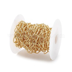 Rack Plating Brass Teardrop Link Chain&nbsp;CHC-K013-05