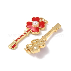 Brass Enamel Pendants&nbsp;KK-C143-5G
