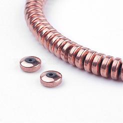 Electroplate Non-magnetic Synthetic Hematite Beads Strands&nbsp;G-P277-05