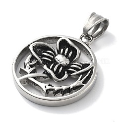 304 Stainless Steel Pendants&nbsp;STAS-Z098-17AS