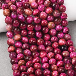Grade B Natural Tiger Eye Beads Strands&nbsp;G-F591-18-8mm-05-01