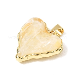 Brass Resin Pendants&nbsp;KK-A296-53A-G01