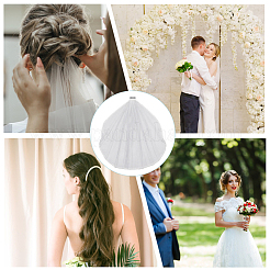 Nylon Mesh Bridal Veils&nbsp;AJEW-WH20018-77