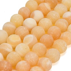 Natural Yellow Calcite Beads Strands&nbsp;GG-CBAA3AB-03-14mm