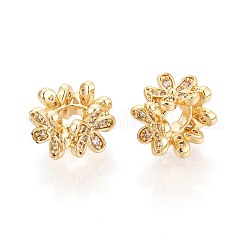 Daisy Flower European Beads&nbsp;KK-T079-67G