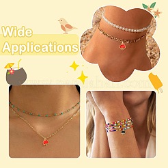 8Pcs 4 Styles Brass Enamel Charms&nbsp;KK-CJ0003-72
