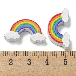 Printed Wood Beads&nbsp;WOOD-G022-32