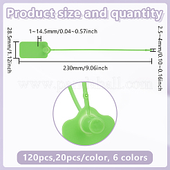 120Pcs 6 Colors Plastic Anti-Theft Buckles&nbsp;ODIS-GO0001-07