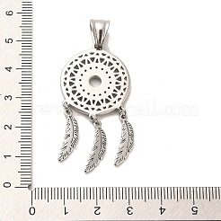Tibetan Style 304 Stainless Steel Pendants&nbsp;STAS-M334-21AS