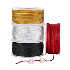 4 Rolls 4 Colors Round Nylon Cords&nbsp;OCOR-PH0006-28
