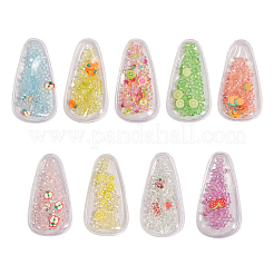45Pcs 9 Colors Plastic with Resin and Polymer Clay Accessories&nbsp;RESI-CJ0001-175