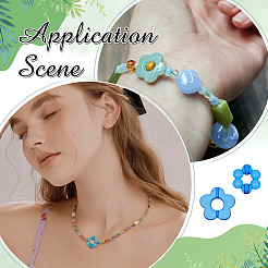 200Pcs 10 Colors Transparent Acrylic Bead Frame&nbsp;TACR-ME0001-05