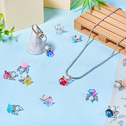 10Pcs Alloy Glass Pendants&nbsp;PALLOY-TAC0150