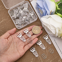 40Pcs 2 Style Alloy & Plastic Garter Strap Adjustment Buckles&nbsp;FIND-CA0008-16