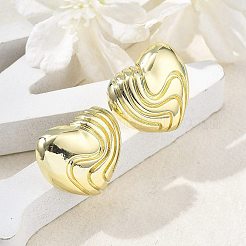 Brass Stud Earrings for Women&nbsp;EJEW-U035-09G