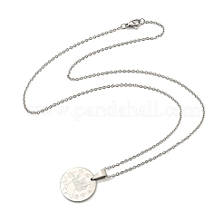 Non-Tarnish Constellation Pendant Necklaces&nbsp;NJEW-S422-04P-05