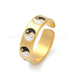 304 Stainless Steel Adjustable Cuff Rings&nbsp;RJEW-Q015-01G-C