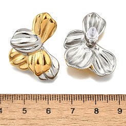 304 Stainless Steel Two-tone Stud Earrings for Women&nbsp;EJEW-R023-01GP-07