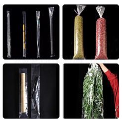 100Pcs Rectangle Plastic Packaging Long Bags&nbsp;PE-PH0001-07