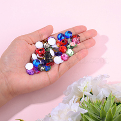 240Pcs 8 Colors Acrylic Rhinestone Cabochons&nbsp;GACR-CY0001-01